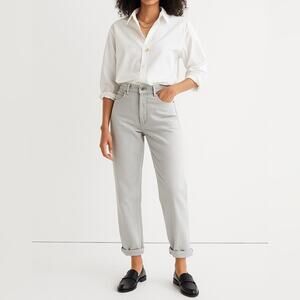 VINTAGE GITANO 90sHigh Waist Relaxed Jean | Size 29 | Light Gray | Mom Jean